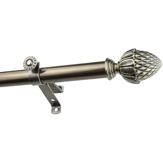 Rod Desyne 13/16" Adjustable Curtain Rod with Acorn Finials
