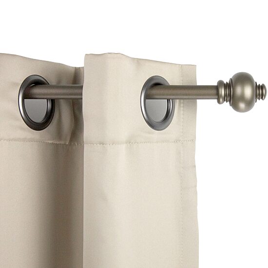 Rod Desyne Knob 5/8" Adjustable Curtain Rod 