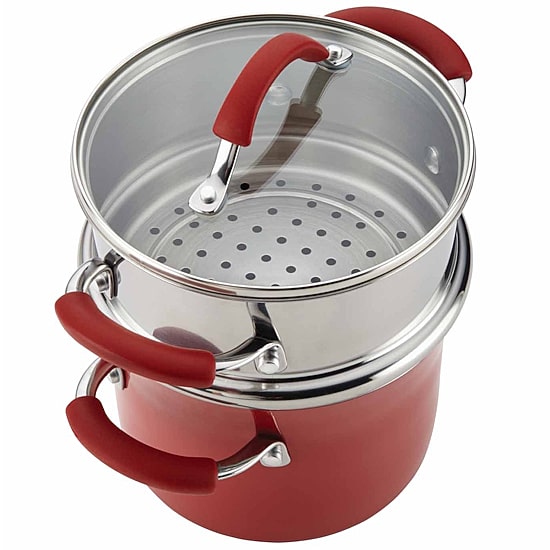 Rachael Ray Classic Brights 3-qt. Steamer Set with Lid