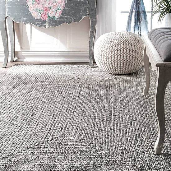 nuLoom Braided Lefebvre Salt and Pepper Rug