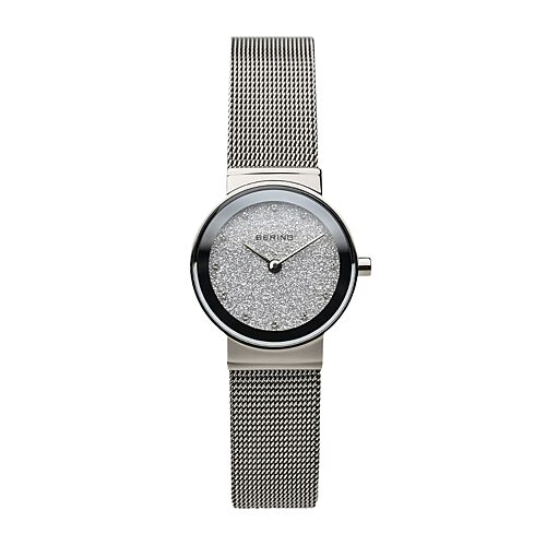 Bering Womens Silver Tone Stainless Steel Bracelet Watch 10126-0003, One Size
