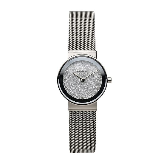 Bering Womens Silver Tone Stainless Steel Bracelet Watch 10126-0003