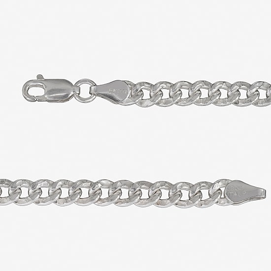Made in Italy Mens Sterling Silver 20 Inch Curb Chain Necklace