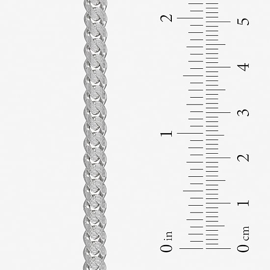 Made in Italy Mens Sterling Silver 20 Inch Curb Chain Necklace