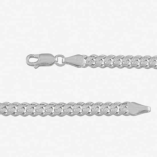 Made in Italy Mens Sterling Silver 20 Inch Curb Chain Necklace