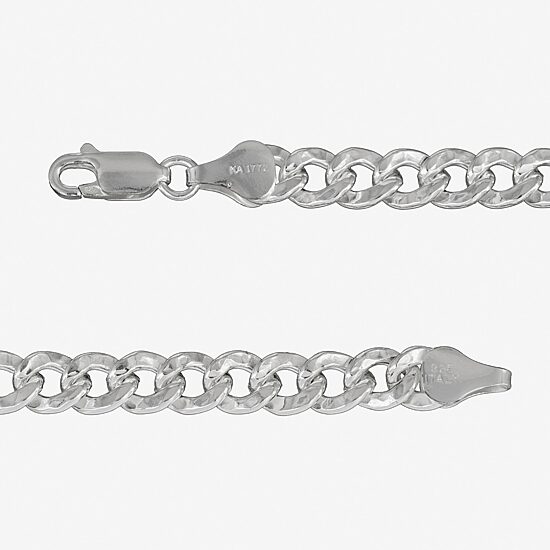 Made in Italy Mens Sterling Silver 24 Inch Curb Chain Necklace