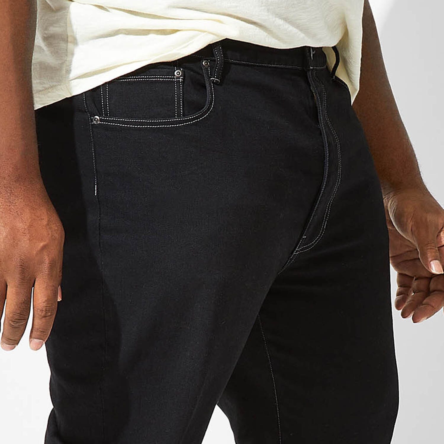 mutual weave Big and Tall Mens Tapered Leg Athletic Fit Jeans