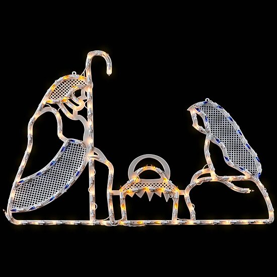 Northlight 30in Prelit Holy Family Christmas Window Decor
