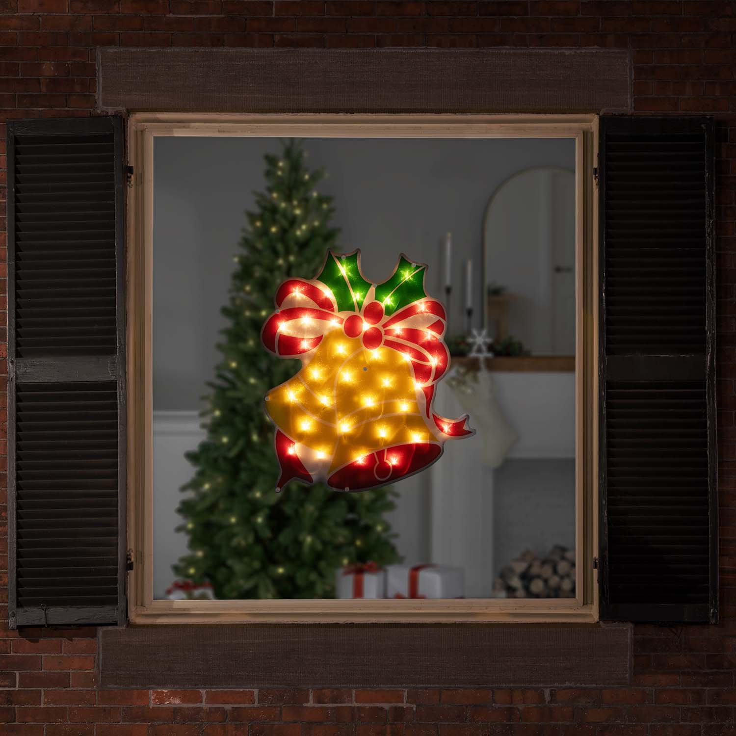 Northlight 19in Prelit  Bells Christmas Window Decor