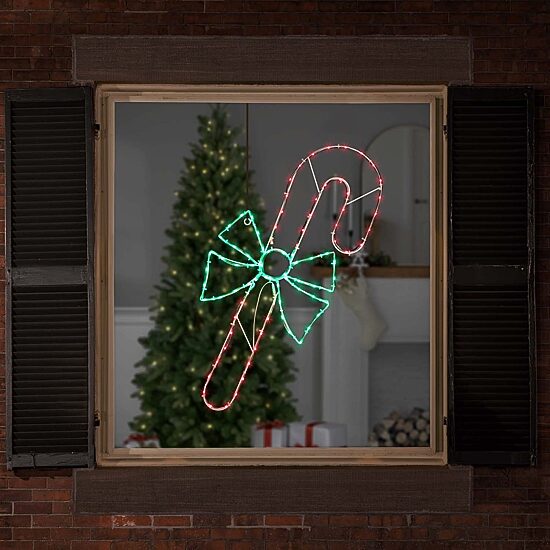 Northlight Led Candy Cane Christmas Window Decor