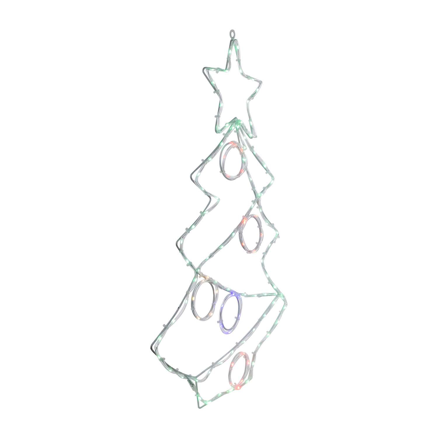 Northlight Led Tree With Ornaments Christmas Window Decor