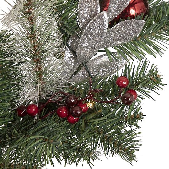 Northlight Frosted Pre-Lit Christmas Indoor Garland
