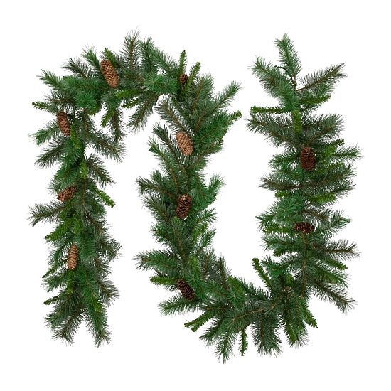 Northlight Pine And Pine Cones Christmas Indoor Garland