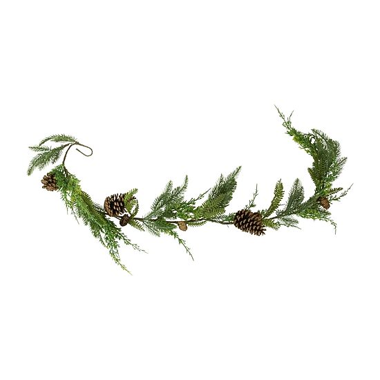Northlight 5ft Pine And Pinecone   Unlit Christmas Indoor Garland