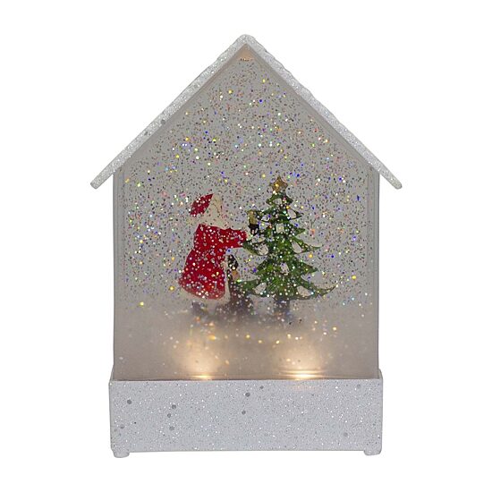 Northlight 8.25in House Shape Christmas Snow Globe