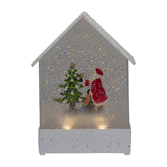 Northlight 8.25in House Shape Christmas Snow Globe
