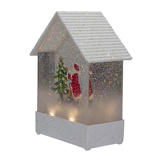 Northlight 8.25in House Shape Christmas Snow Globe