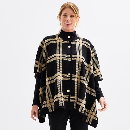 Black Label by Evan-Picone Womens Mock Neck 3/4 Sleeve Button Cardigan