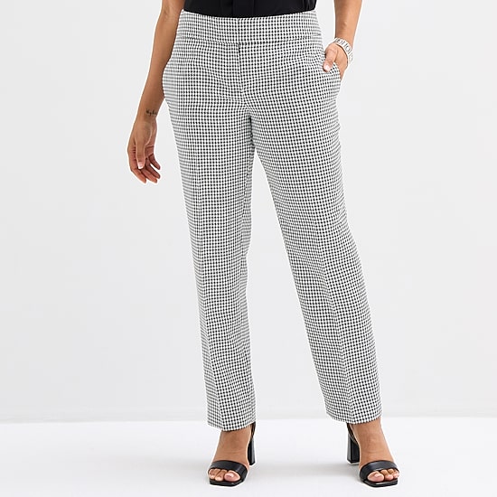 Black Label by Evan-Picone Womens Straight Fit Straight Suit Pant