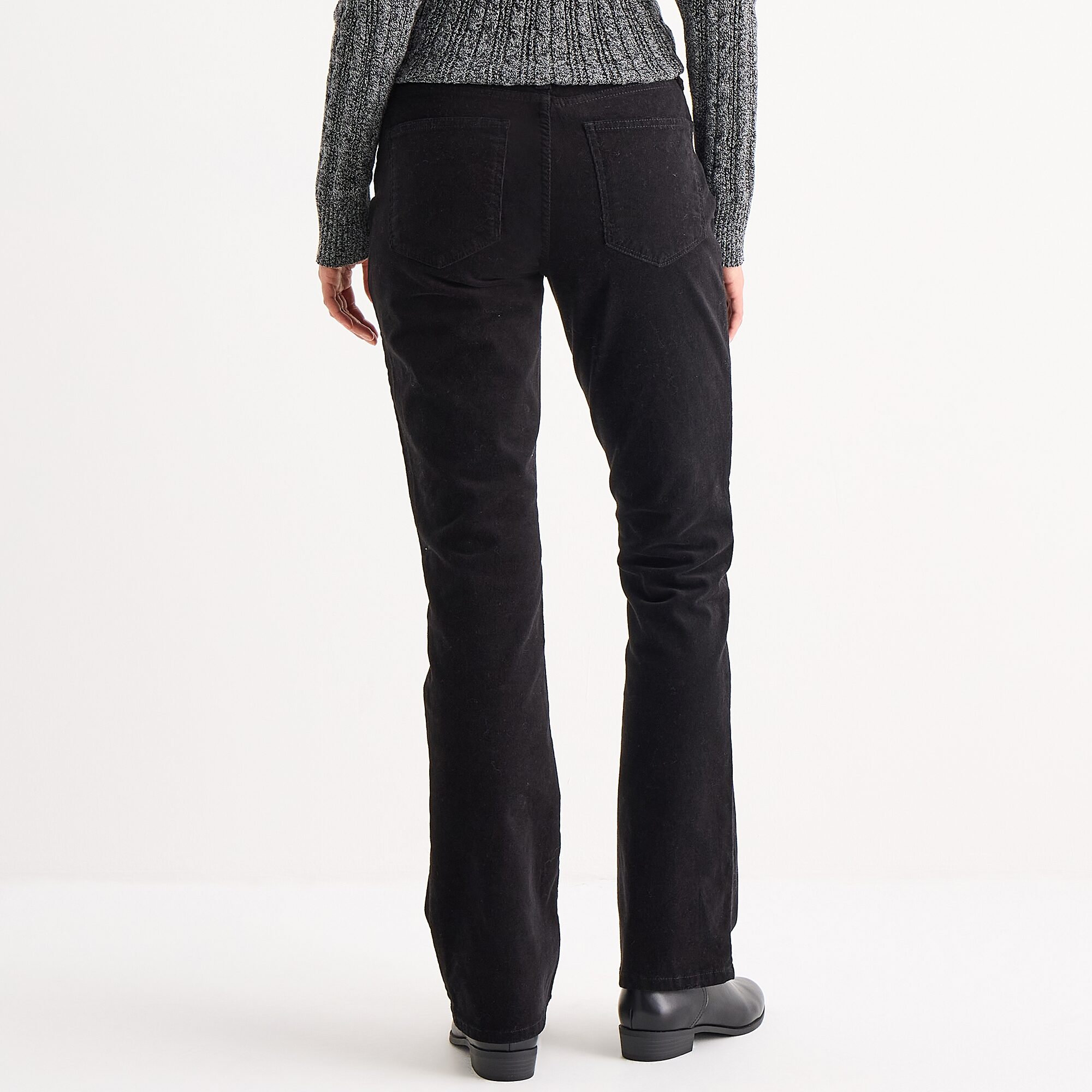 St. John's Bay Womens Mid Rise Bootcut Corduroy Pant
