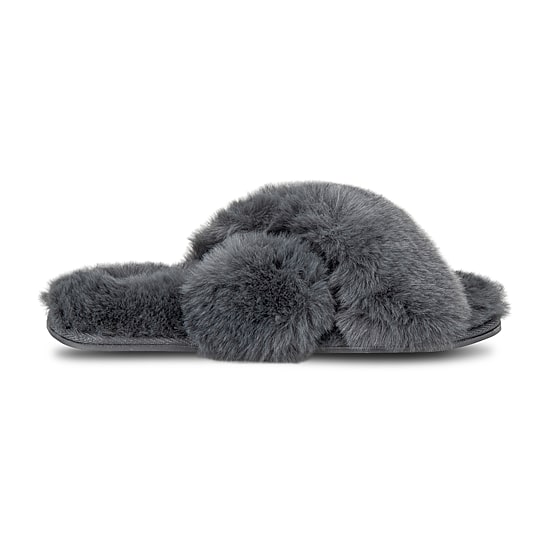 JS Jessica Simpson High Plush Cross Womens Slip-On Slippers