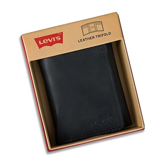 Levi's® Slim Trifold With Zipper Mens Personalized Slim Fold Wallet