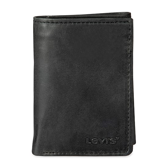 Levi's® Slim Trifold With Zipper Mens Personalized Slim Fold Wallet