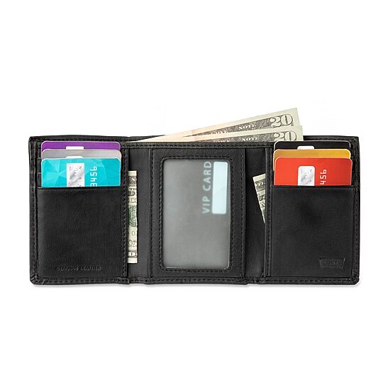 Levi's® Slim Trifold With Zipper Mens Personalized Slim Fold Wallet