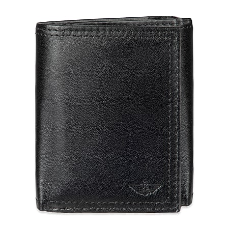 Dockers Rfid Extra Capacity Trifold With Zipper Mens Personalized