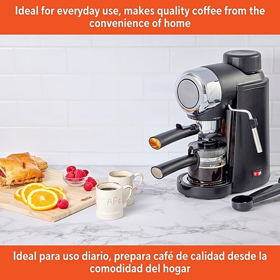 IMUSA Espresso + Cappuccino 4-Cup Coffee Maker