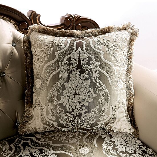 Furniture of America™ Dulupen Roll-Arm Upholstered Loveseat