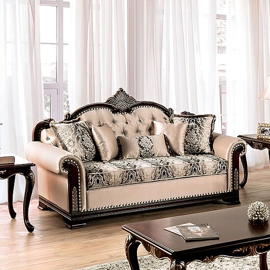 Furniture of America™ Dulupen Roll-Arm Sofa
