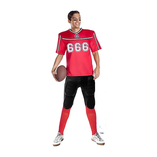 Mens Hellbent Football Player Costume