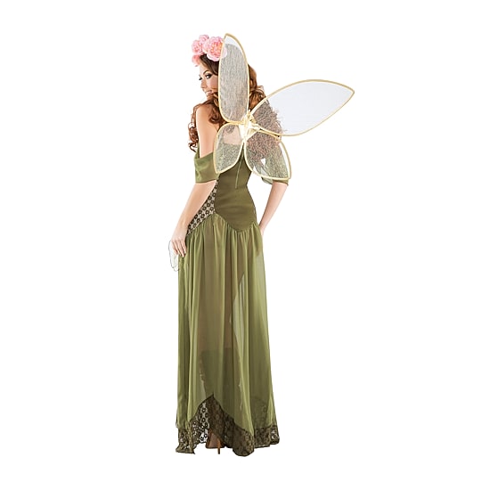 Womens Rose Fairy Princess Costume
