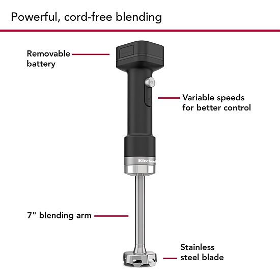 KitchenAid Cordless Hand Blender with Battery