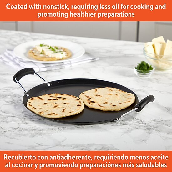 IMUSA 11" Round Comal Griddle with Bakelit Handle