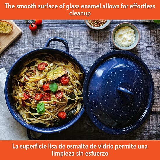 IMUSA Enamel Steel 4-Qt. Stockpot with Lid