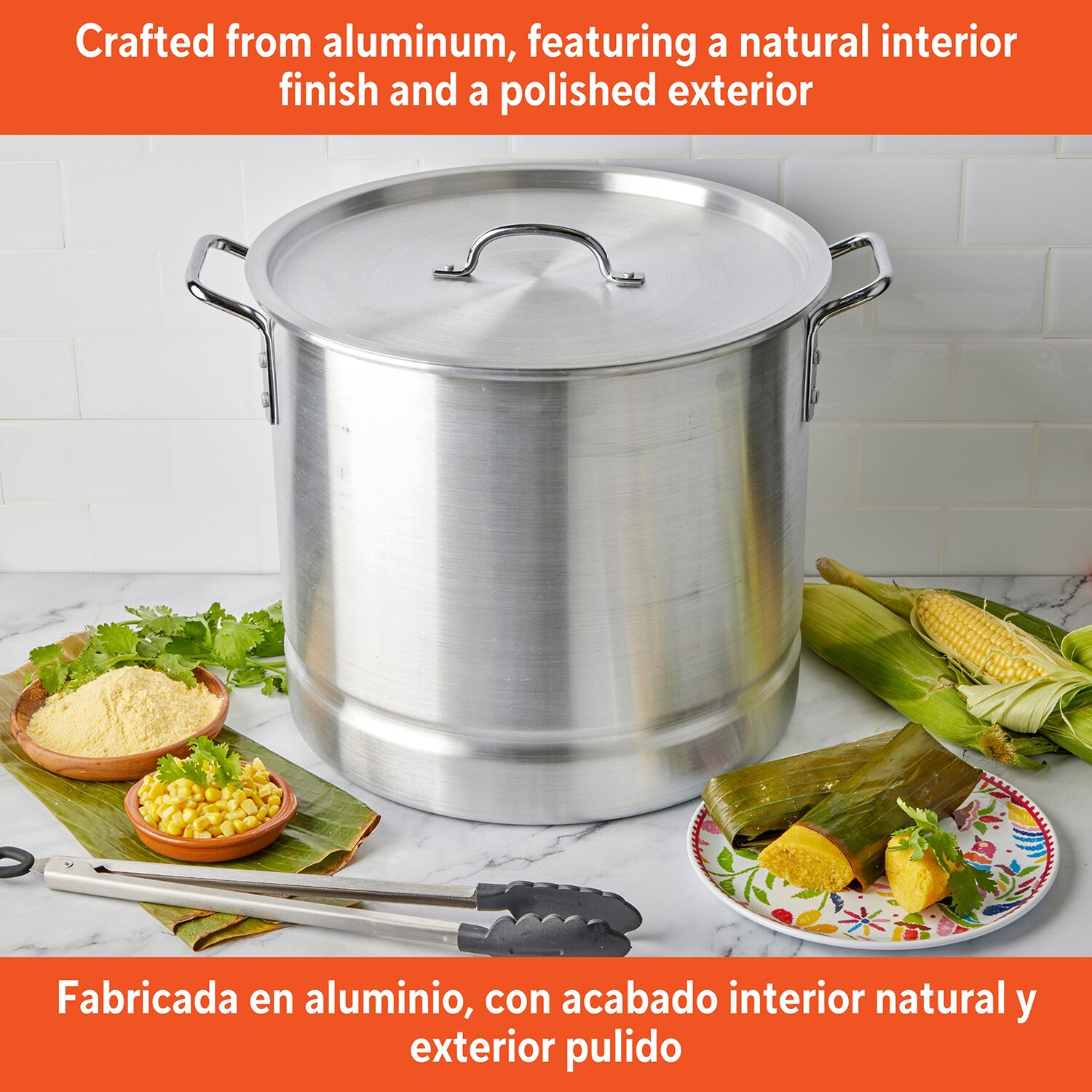 IMUSA 2-pc. Aluminum Steamer Set with Lids