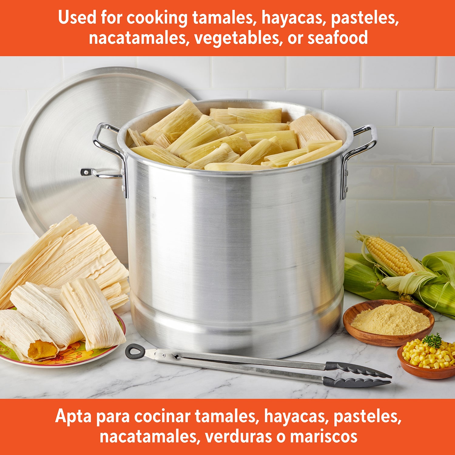 IMUSA 2-pc. Aluminum Steamer Set with Lids
