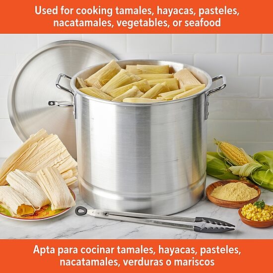 IMUSA 2-pc. Aluminum Steamer Set with Lids
