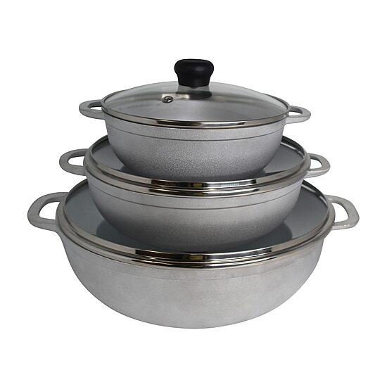 IMUSA Basic 6-pc. Caldero Set with Glass Lids