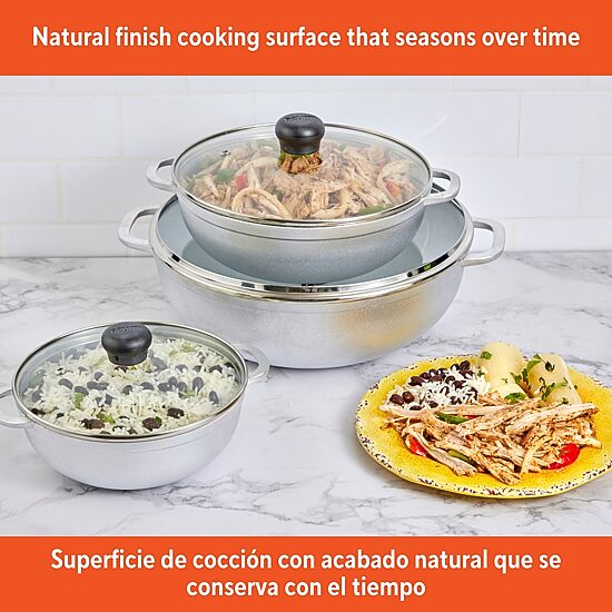 IMUSA Basic 6-pc. Caldero Set with Glass Lids