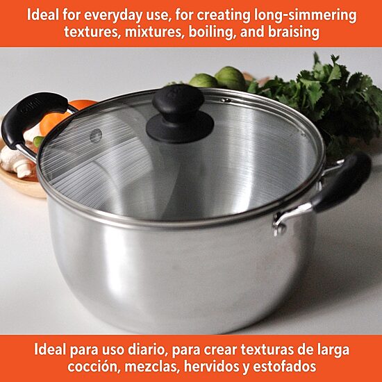 IMUSA 8-qt. Aluminum Stockpot with Lid