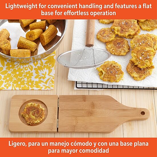 IMUSA Bamboo Large Plaintain Press