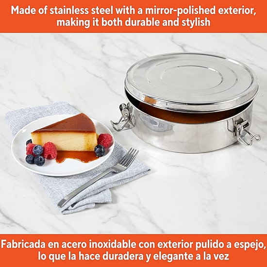IMUSA Stainless Steel 7" Round Flan Mold