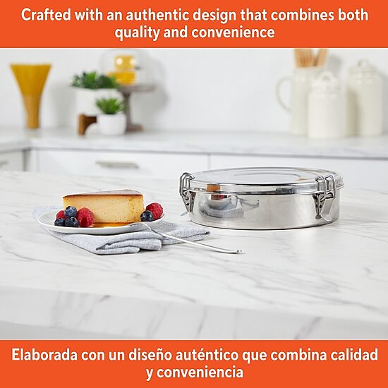 IMUSA Stainless Steel 7" Round Flan Mold