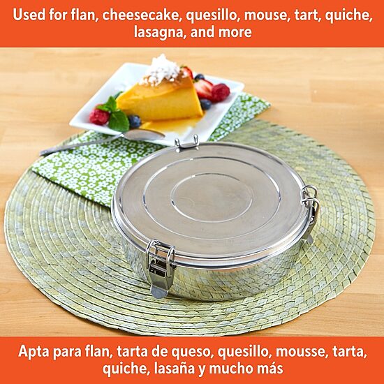 IMUSA Stainless Steel 7" Round Flan Mold