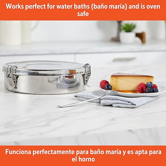 IMUSA Stainless Steel 7" Round Flan Mold