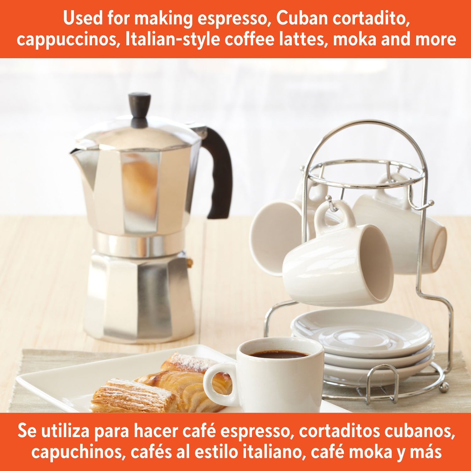 IMUSA 6-Cup Stove Top Coffee Maker