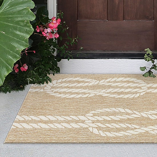 Liora Manne Capri Ropes Hand Tufted Indoor Outdoor Rectangular Accent Rug